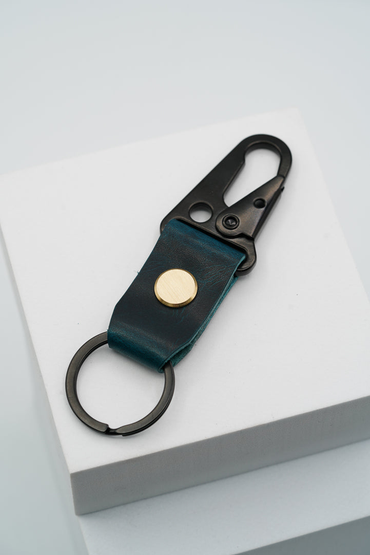 Leather Keyring - Ortensia