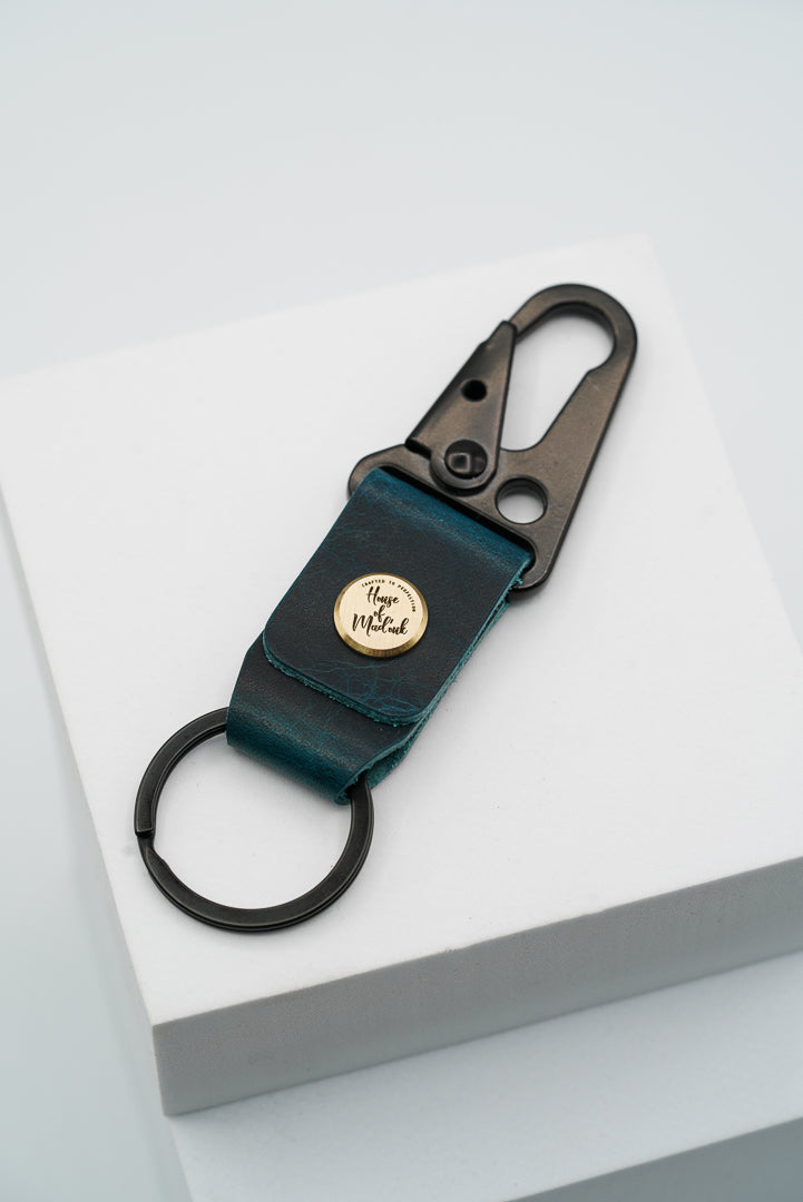 Leather Keyring - Ortensia