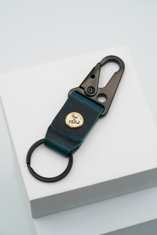 Leather Keyring - Ortensia
